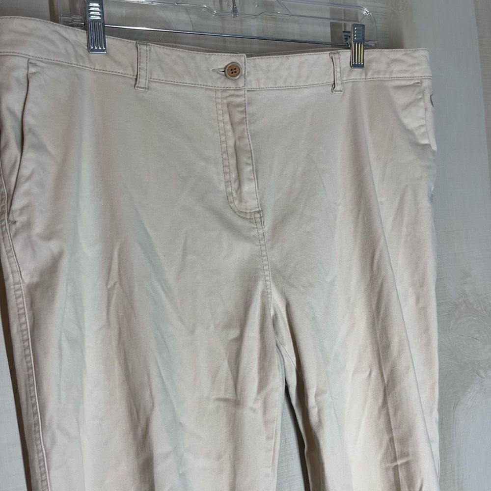 Joules‎ light khaki pants flat front, size 14